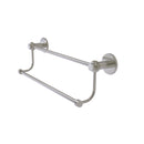 Allied Brass Mercury Collection 24 Inch Double Towel Bar with Twist Accents 9072T-24-SN