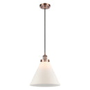 Cone Mini Pendant shown in the Antique Copper finish with a Matte White shade