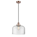 Bell Mini Pendant shown in the Antique Copper finish with a Clear shade