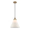 Cone Mini Pendant shown in the Brushed Brass finish with a Matte White shade