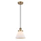 Cone Mini Pendant shown in the Brushed Brass finish with a Matte White shade