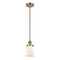 Bell Mini Pendant shown in the Brushed Brass finish with a Matte White shade