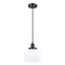 Bell Mini Pendant shown in the Matte Black finish with a Matte White shade