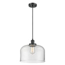 Bell Mini Pendant shown in the Matte Black finish with a Clear shade