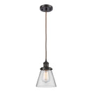 Cone Mini Pendant shown in the Oil Rubbed Bronze finish with a Clear shade