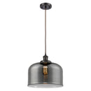 Bell Mini Pendant shown in the Oil Rubbed Bronze finish with a Plated Smoke shade