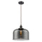 Bell Mini Pendant shown in the Oil Rubbed Bronze finish with a Plated Smoke shade