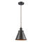 Appalachian Mini Pendant shown in the Oil Rubbed Bronze finish with a Oil Rubbed Bronze shade