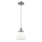 Cone Mini Pendant shown in the Polished Chrome finish with a Matte White shade