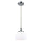 Bell Mini Pendant shown in the Polished Chrome finish with a Matte White shade