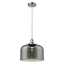 Bell Mini Pendant shown in the Polished Chrome finish with a Plated Smoke shade