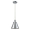 Appalachian Mini Pendant shown in the Polished Chrome finish with a Polished Chrome shade