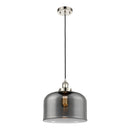 Bell Mini Pendant shown in the Polished Nickel finish with a Plated Smoke shade