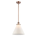 Cone Mini Pendant shown in the Antique Copper finish with a Matte White shade