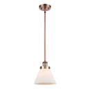 Cone Mini Pendant shown in the Antique Copper finish with a Matte White shade