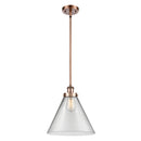 Cone Mini Pendant shown in the Antique Copper finish with a Clear shade