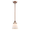 Cone Mini Pendant shown in the Antique Copper finish with a Matte White shade