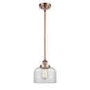 Bell Mini Pendant shown in the Antique Copper finish with a Clear shade