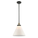 Cone Mini Pendant shown in the Black Antique Brass finish with a Matte White shade