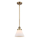 Cone Mini Pendant shown in the Brushed Brass finish with a Matte White shade