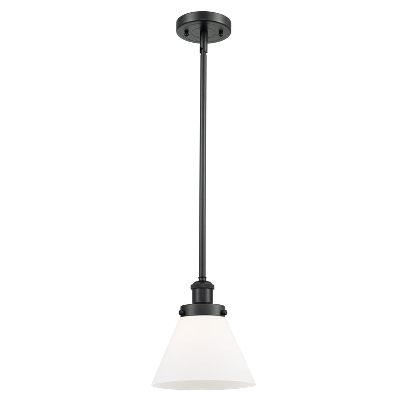 Cone Mini Pendant shown in the Matte Black finish with a Matte White shade