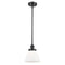 Cone Mini Pendant shown in the Matte Black finish with a Matte White shade