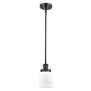 Bell Mini Pendant shown in the Matte Black finish with a Matte White shade