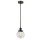 Beacon Mini Pendant shown in the Oil Rubbed Bronze finish with a Clear shade