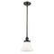 Cone Mini Pendant shown in the Oil Rubbed Bronze finish with a Matte White shade