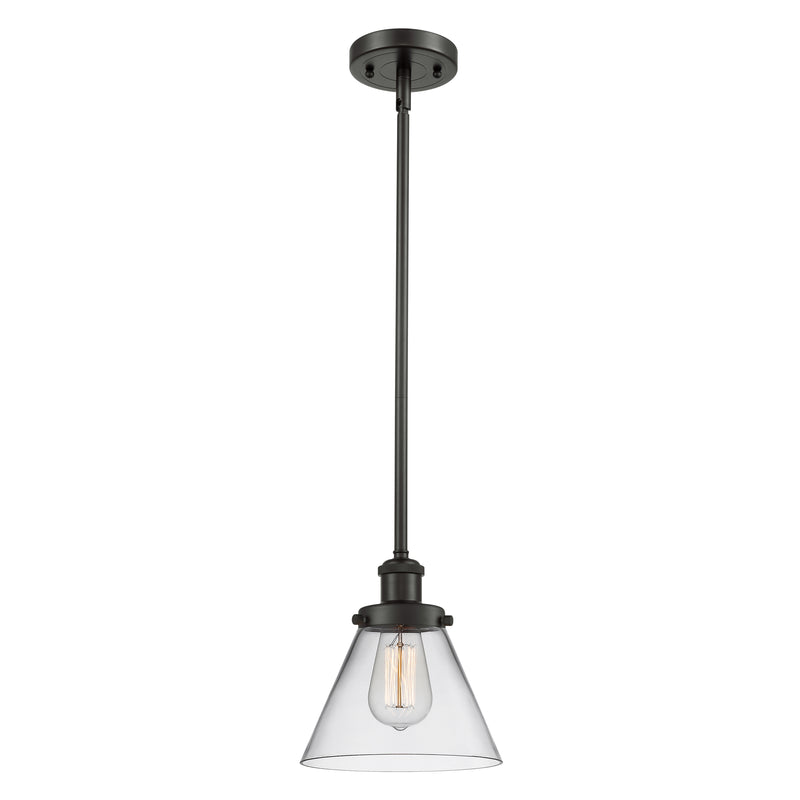 Cone Mini Pendant shown in the Oil Rubbed Bronze finish with a Clear shade