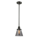 Cone Mini Pendant shown in the Oil Rubbed Bronze finish with a Plated Smoke shade