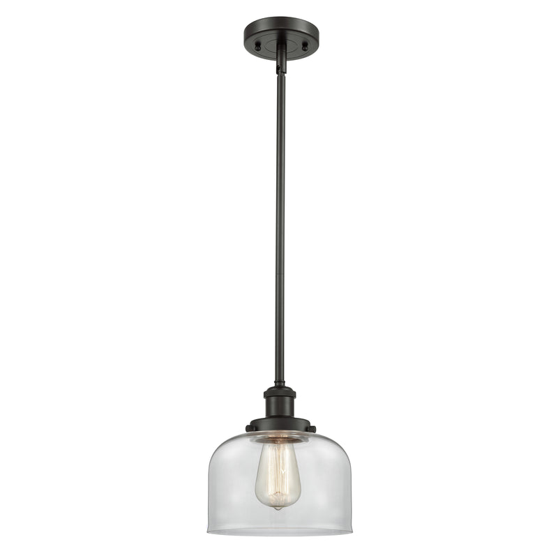 Bell Mini Pendant shown in the Oil Rubbed Bronze finish with a Clear shade