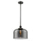 Bell Mini Pendant shown in the Oil Rubbed Bronze finish with a Plated Smoke shade