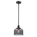 Bell Mini Pendant shown in the Oil Rubbed Bronze finish with a Plated Smoke shade