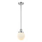 Beacon Mini Pendant shown in the Polished Chrome finish with a Matte White shade