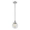 Beacon Mini Pendant shown in the Polished Chrome finish with a Clear shade