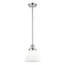 Cone Mini Pendant shown in the Polished Chrome finish with a Matte White shade