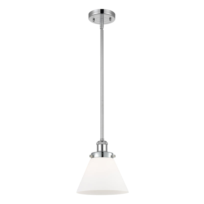 Cone Mini Pendant shown in the Polished Chrome finish with a Matte White shade