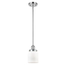 Bell Mini Pendant shown in the Polished Chrome finish with a Matte White shade