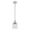 Bell Mini Pendant shown in the Polished Chrome finish with a Clear shade