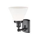 Innovations Lighting Large Cone 1 Light Sconce Part Of The Ballston Collection 916-1W-BK-G41-LED