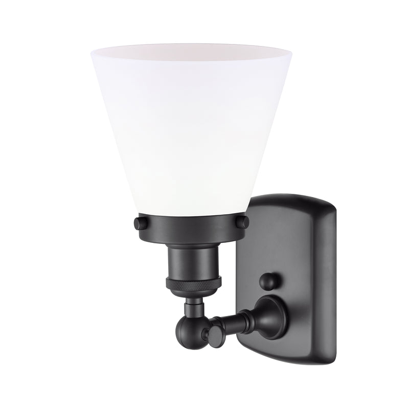 Innovations Lighting Small Cone 1 Light Sconce Part Of The Ballston Collection 916-1W-BK-G61-LED