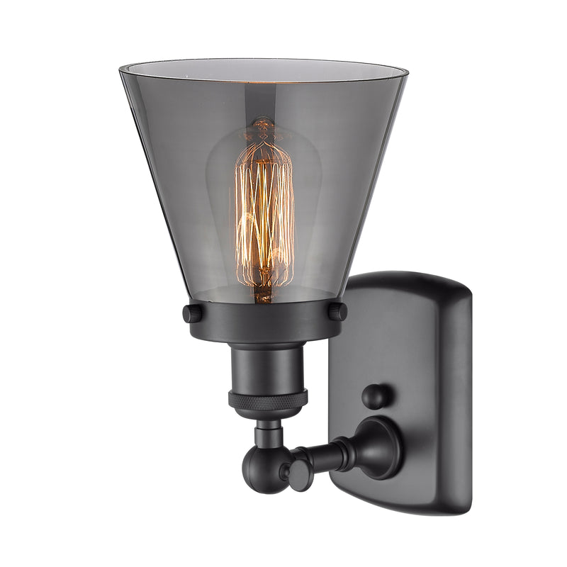 Innovations Lighting Small Cone 1 Light Sconce Part Of The Ballston Collection 916-1W-BK-G63-LED