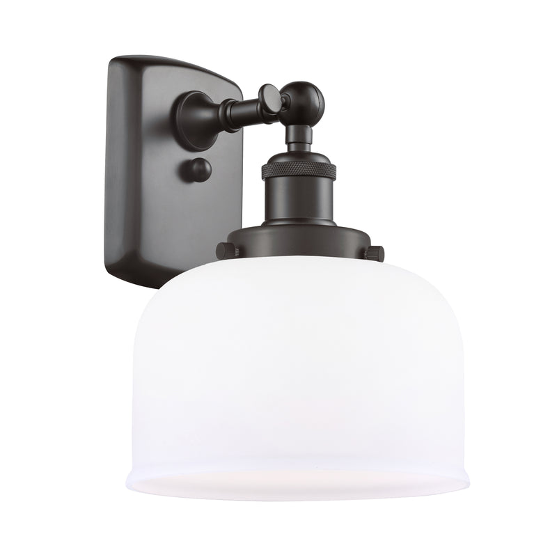 Bell Sconce shown in the Oil Rubbed Bronze finish with a Matte White shade