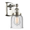 Bell Sconce shown in the Polished Nickel finish with a Seedy shade