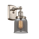 Bell Sconce shown in the Brushed Satin Nickel finish with a Plated Smoke shade