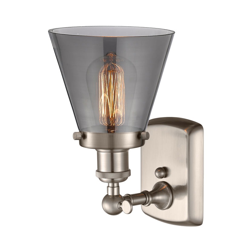 Innovations Lighting Small Cone 1 Light Sconce Part Of The Ballston Collection 916-1W-SN-G63-LED