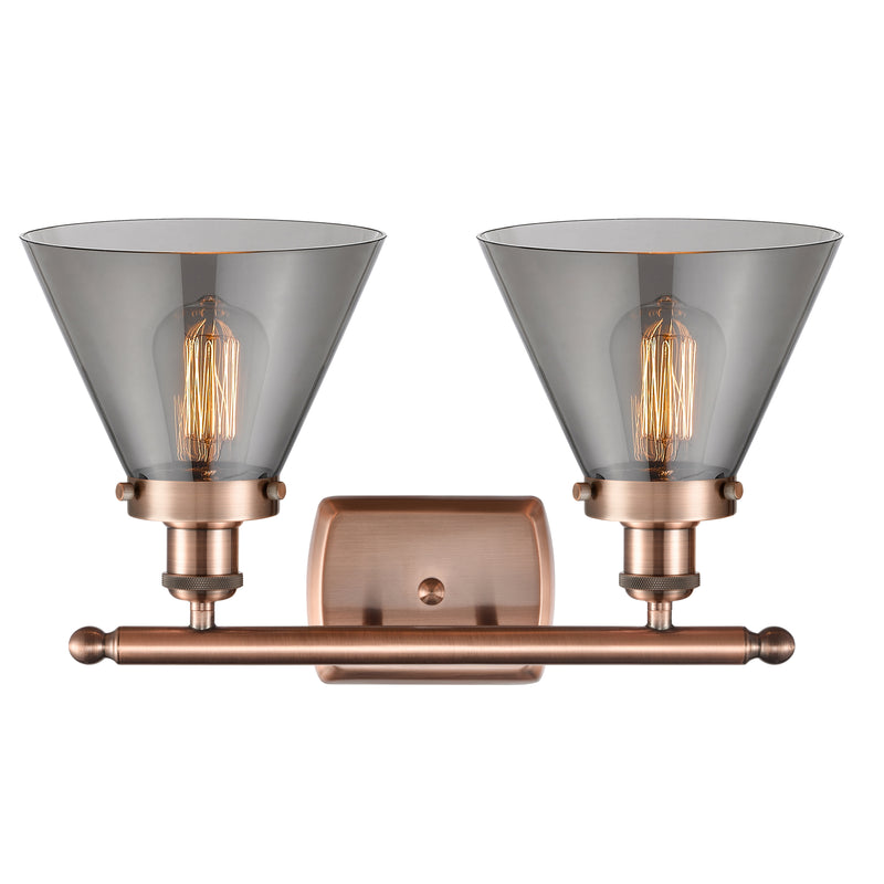 Innovations Lighting Large Cone 2 Light Bath Vanity Light Part Of The Ballston Collection 916-2W-AC-G43-LED