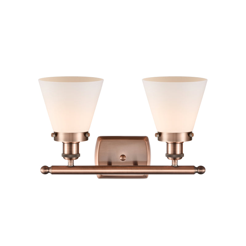 Innovations Lighting Small Cone 2 Light Bath Vanity Light Part Of The Ballston Collection 916-2W-AC-G61