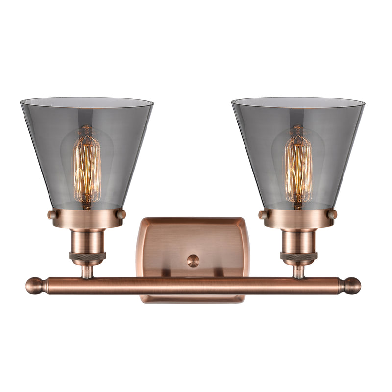 Innovations Lighting Small Cone 2 Light Bath Vanity Light Part Of The Ballston Collection 916-2W-AC-G63